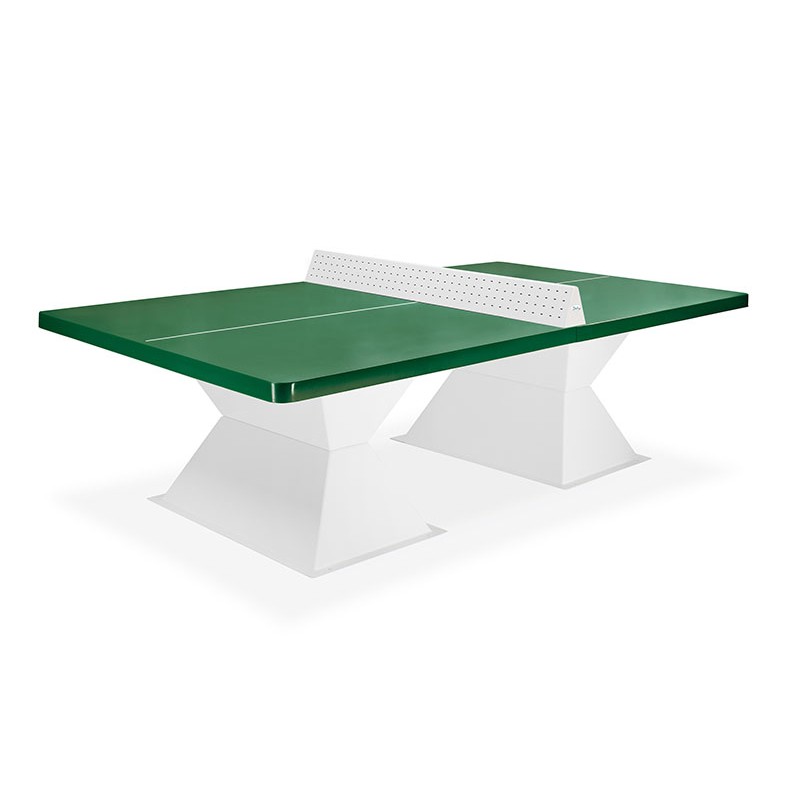 TABLE PING PONG JADE COINS SECURI - EP 60 - VERT SAPIN - FILET SECURI POUR AIRE DE JEUX EXTÉRIEURE