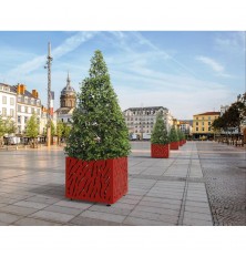 JARDINIERE JUSSAC BAC ACIER AVEC ANNEAUX
BAC A PALMIER DESIGN EN ACIER POUR ESPACE URBAIN