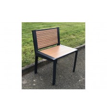 FAUTEUIL EXTERIEUR ACIER ET BOIS COMPACT
CHAISE AVEC OU SANS ACCOUDOIRS
MOBILIER COLLECTIVITÉ POUR ESPACE PUBLIC