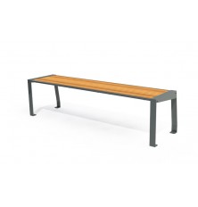 BANQUETTE LISERON ACIER ET COMPACT
BANC SANS DOSSIER MOBILIER URBAIN PUBLIC POUR ESPACE URBAIN