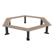 BANQUETTE VINI EN ACIER ET BOIS COMPACT
MOBILIER URBAIN ENTOURAGE D'ARBRE MODERNE ET DESIGN