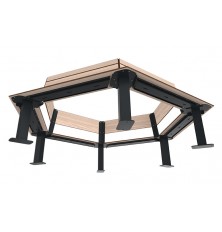 BANC ENTOURAGE ARBRE VINI ACIER ET COMPACT