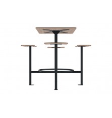 TABLE MANGE DEBOUT KODA ACIER ET COMPACT