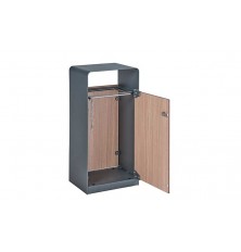 CORBEILLE RECTANGLE SOLANDO ACIER ET BOIS COMPACT DESIGN NATUREL
POUBELLE PUBLIQUE 60 L CONTRE POLLUTION URBAINE